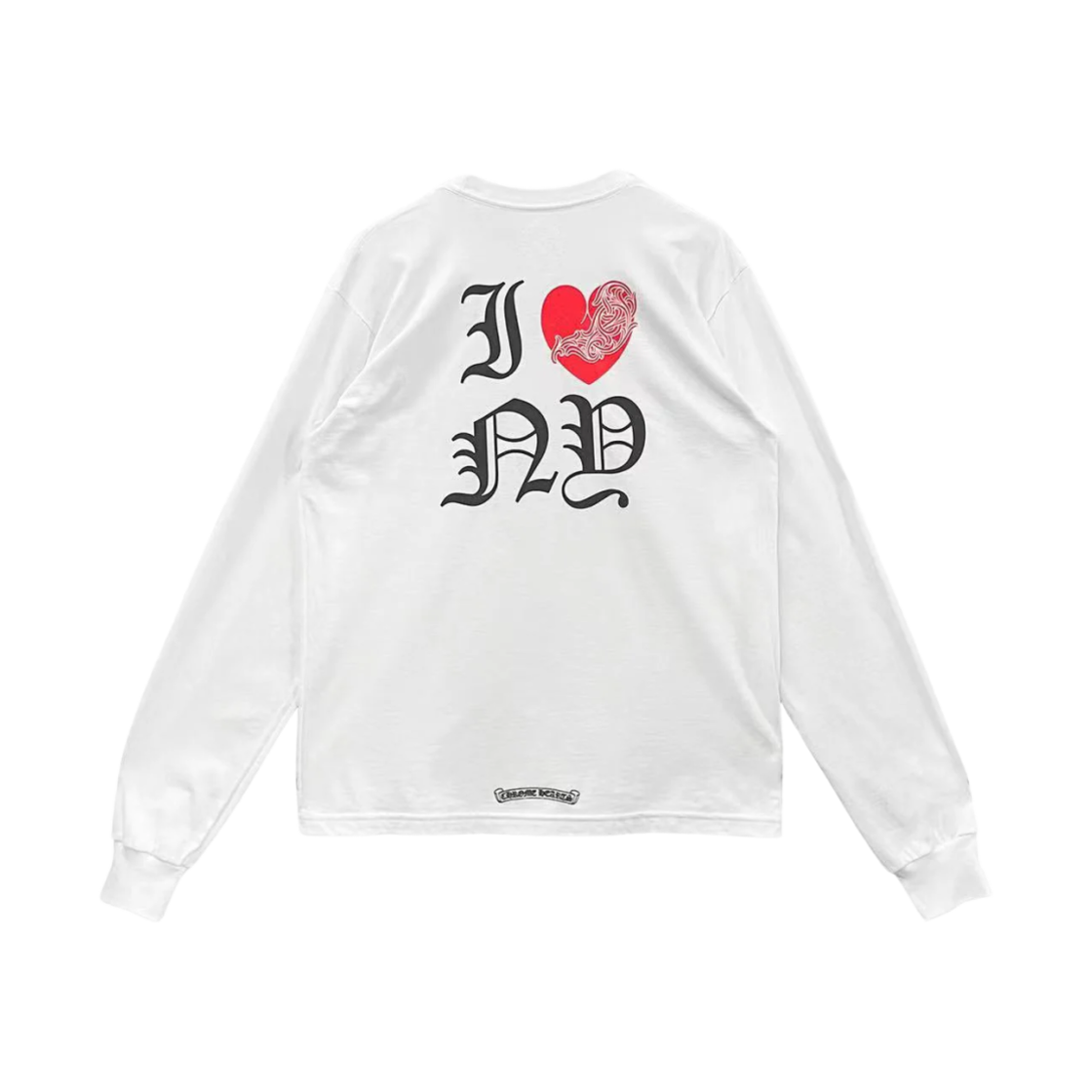 크롬하츠 바인 하트 로고 롱슬리브 티셔츠 화이트 - 뉴욕 한정(Chrome Hearts Vine Heart Logo Long Sleeve T-Shirt White - New York Exclusive) - 1