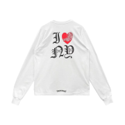 Chrome Hearts Vine Heart Logo Long Sleeve T-Shirt White - New York Exclusive