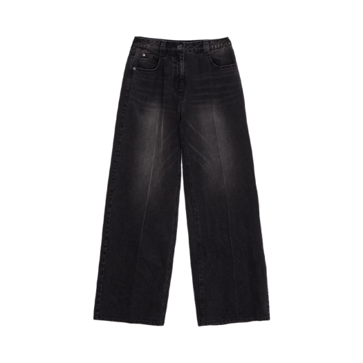 無料配送◆MATIN KIM◆ POCKET WASHED POINT DENIM PANTS 마뗑킴(MATIN KIM) POCKET WASHED POINT DENIM PANTS IN BLACK
