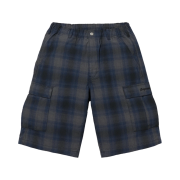 Supreme Shadow Plaid Cargo Shorts Black - 25SS