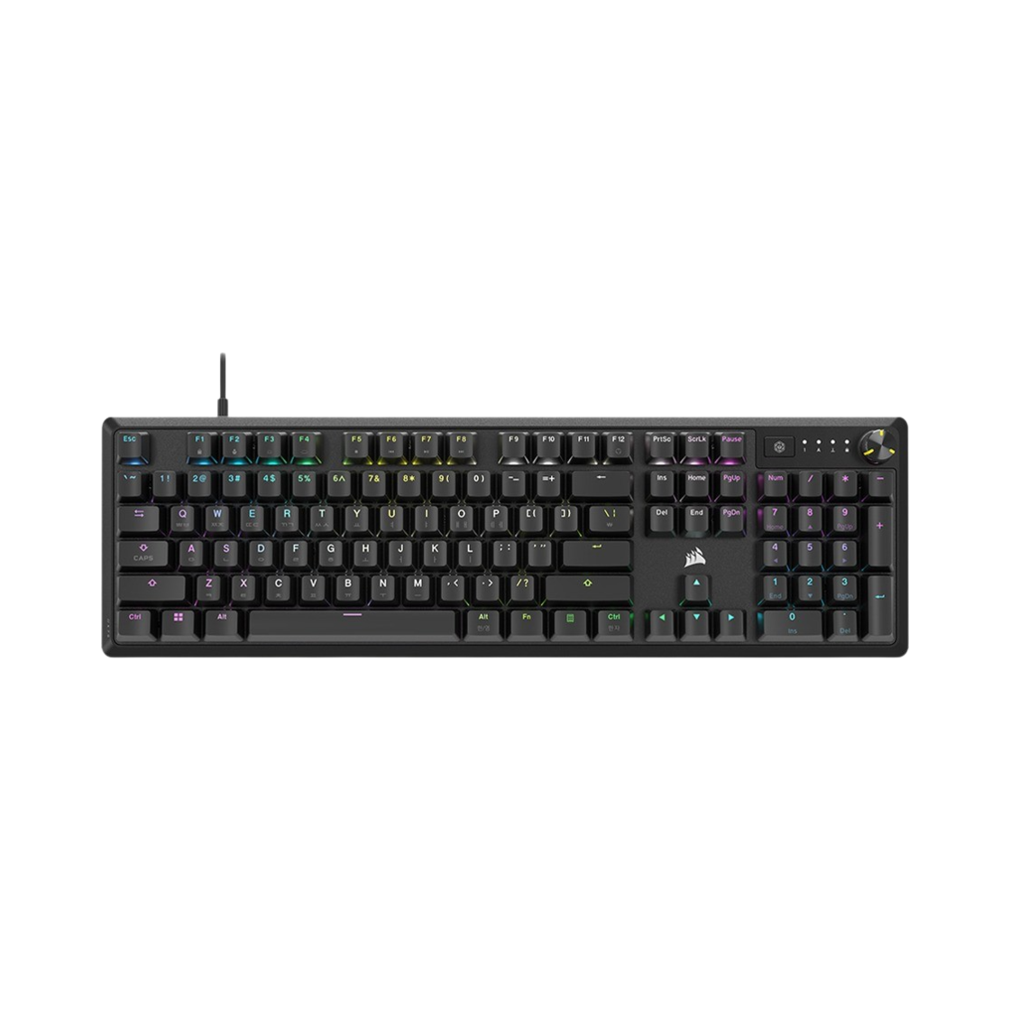 커세어 K70 RGB CORE 기계식 게이밍 키보드 적축 블랙(Corsair K70 RGB CORE Mechanical Gaming Keyboard Red Switches Black)