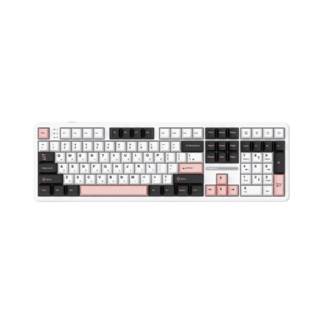 F108 Aula F108 Wired/Wireless Gasket Mount LEOBOG x SWK Whale Sea Cherry Profile Double Injection PBT Keycaps Mechanical Keyboard Olivia White Korean Layout (Korean Ver.)