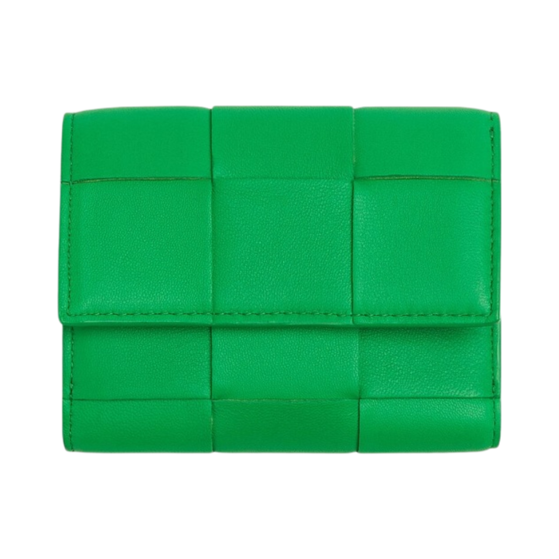 보테가 베네타 카세트백 트라이폴드 지퍼 지갑 패러킷(Bottega Veneta Cassette Tri-Fold Zip Wallet Parakeet) - 1