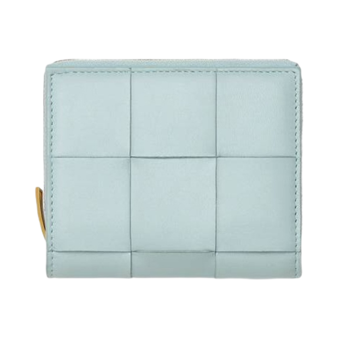 보테가 베네타 카세트 트라이폴드 지퍼 지갑 틸 워시드(Bottega Veneta Cassette Tri-Fold Zip Wallet Teal Washed) - 1