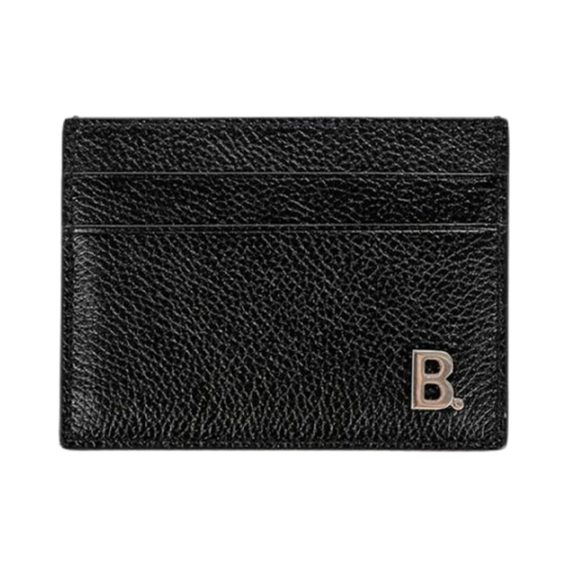 6013471IZ031000 Balenciaga B Logo Card Holder Black