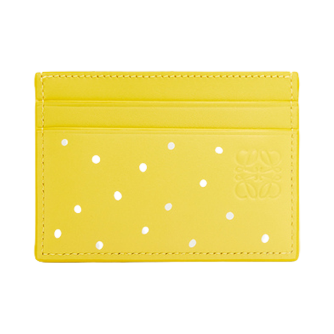 로에베 오터 플레인 카드 홀더 인 사틴 카프스킨 레몬 제스트 | Loewe | KREAM