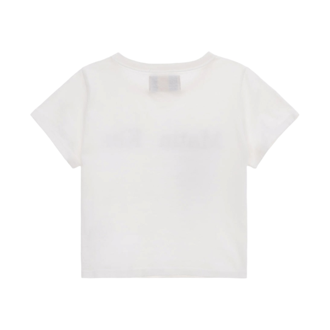(W) 마뗑킴 로고 실크 크롭 탑 화이트((W) Matin Kim Logo Silket Crop Top White) - 2