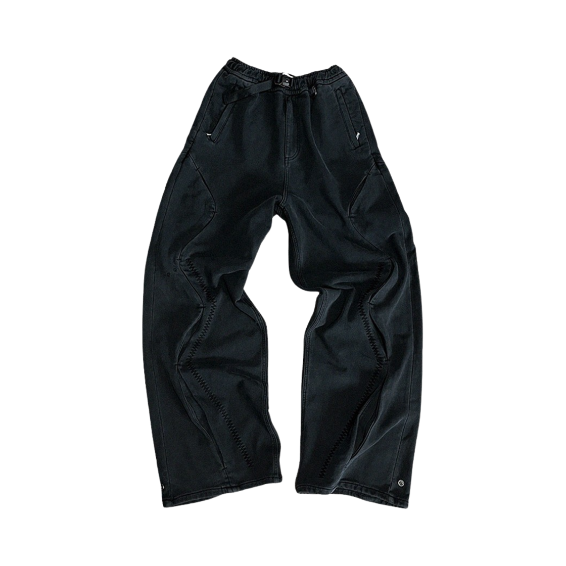 에이옵 라지핏 커브팬츠 스톤블랙