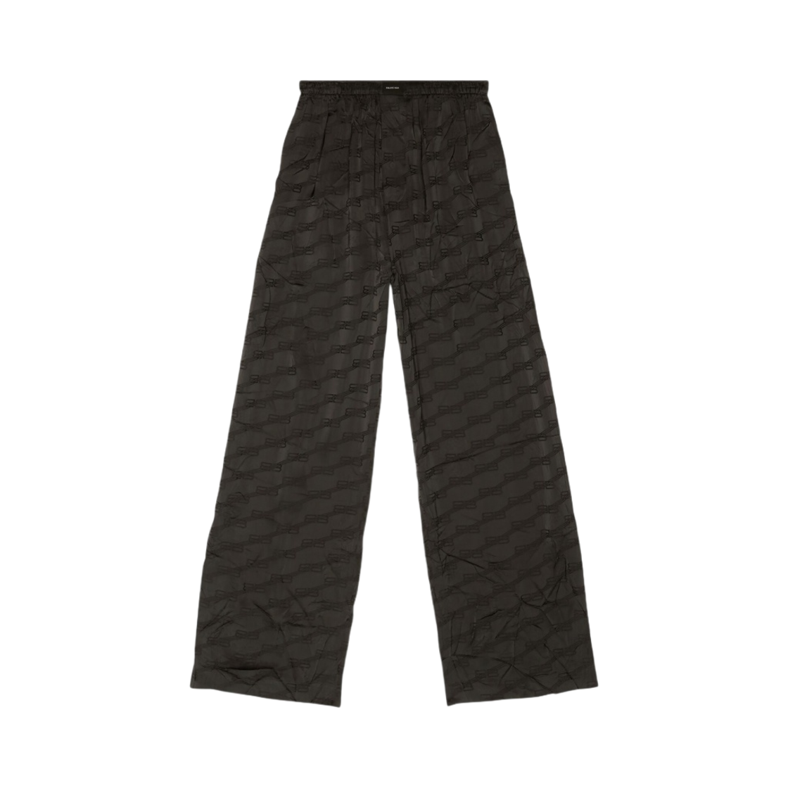 (W) 발렌시아가 BB 모노그램 파자마 팬츠 블랙((W) Balenciaga BB Monogram Pyjama Pants Black) - 1
