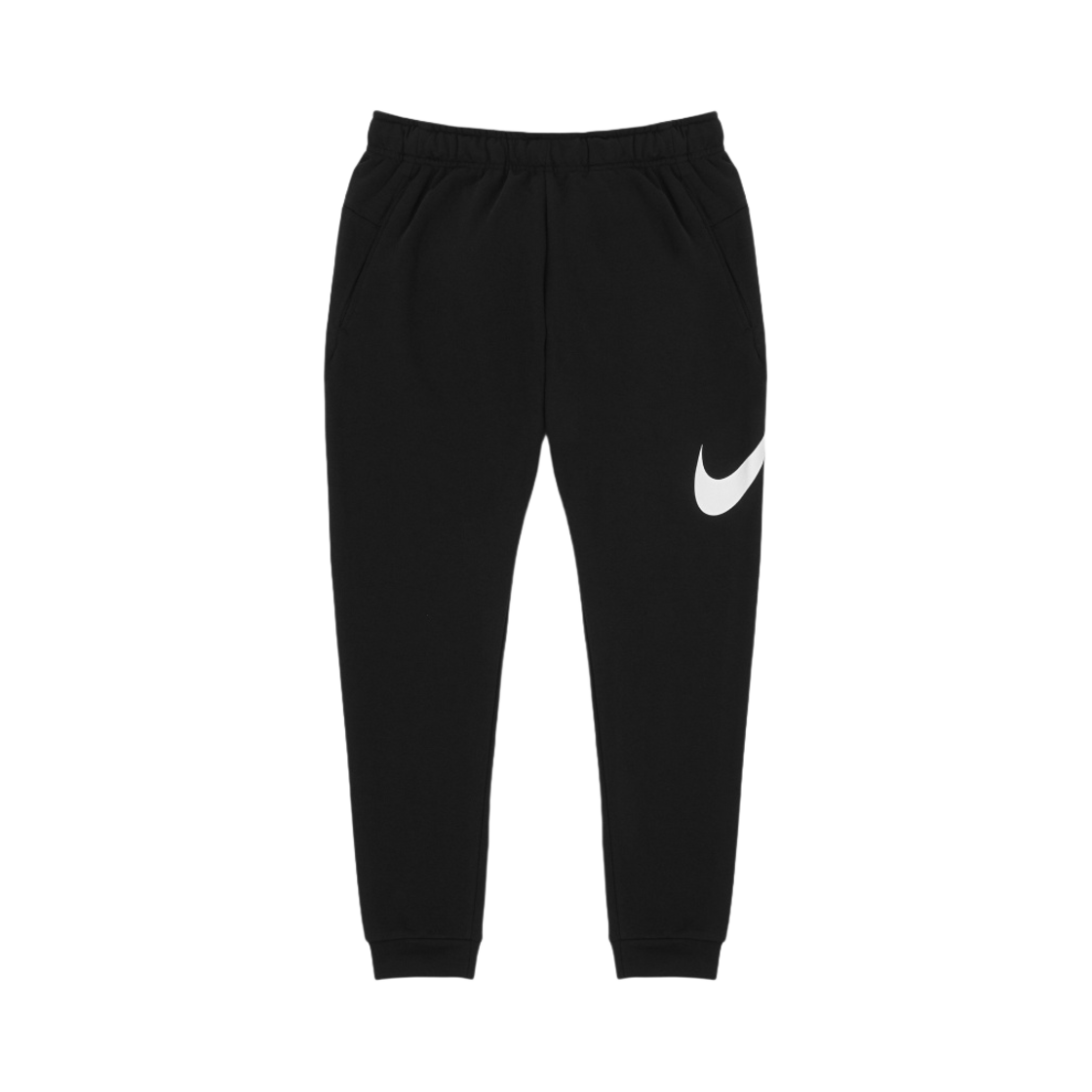 나이키 드라이핏 스우시 테이퍼드 트레이닝 팬츠 블랙 - 아시아(Nike Dri-Fit Swoosh Tapered Training Pants Black - Asia) - 1
