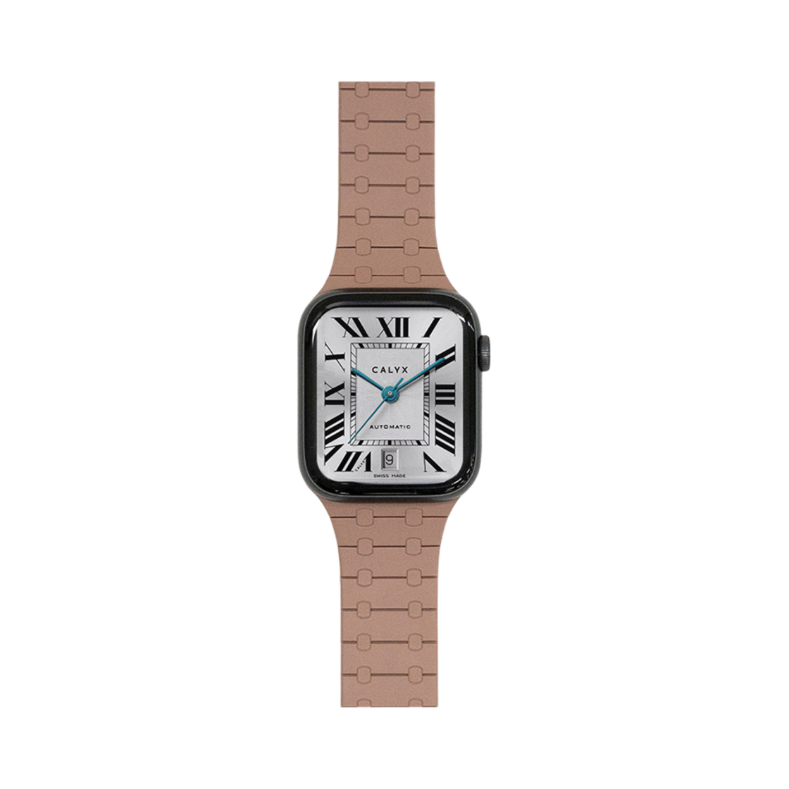 W-ASTP-SLMG-49BR CALYX Apple Watch 42(1~3th)/44/45/46/49mm Silicone Magnetic Strap Nut Brown