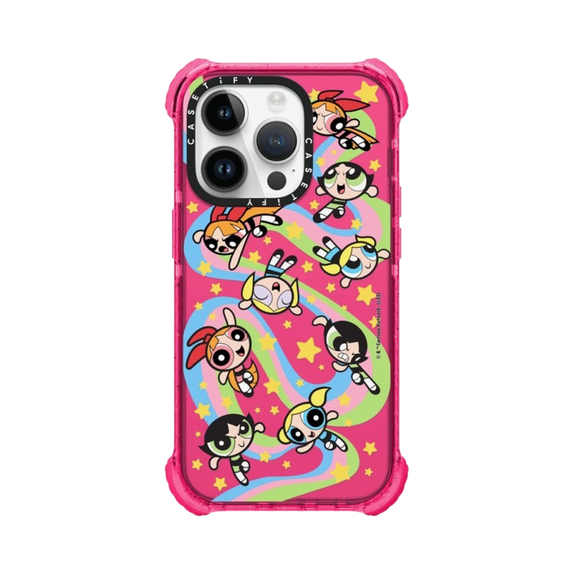 케이스티파이 x 파워퍼프걸 아이폰 메들리 울트라 임팩트 범퍼 케이스 반투명 버블검(Casetify x The Powerpuff Girls iPhone Medley Ultra Impact Bumper Case Sheer Bubblegum) - 1