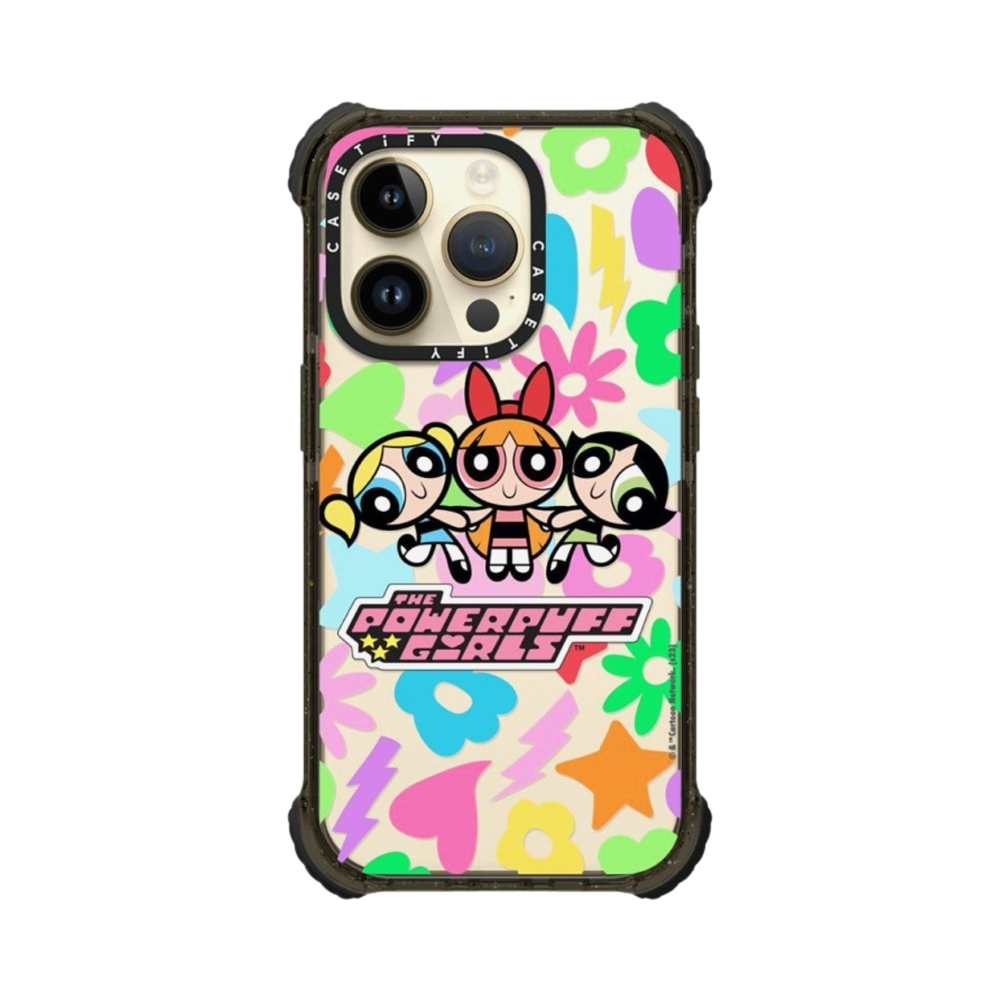 케이스티파이 x 파워퍼프걸 아이폰 아이콘 울트라 임팩트 범퍼 케이스 클리어 블랙(Casetify x The Powerpuff Girls iPhone Icons Ultra Impact Bumper Case Clear Black) - 4