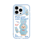 earpearp Blue Bunny Covy Sky Blue Wave Label Case
