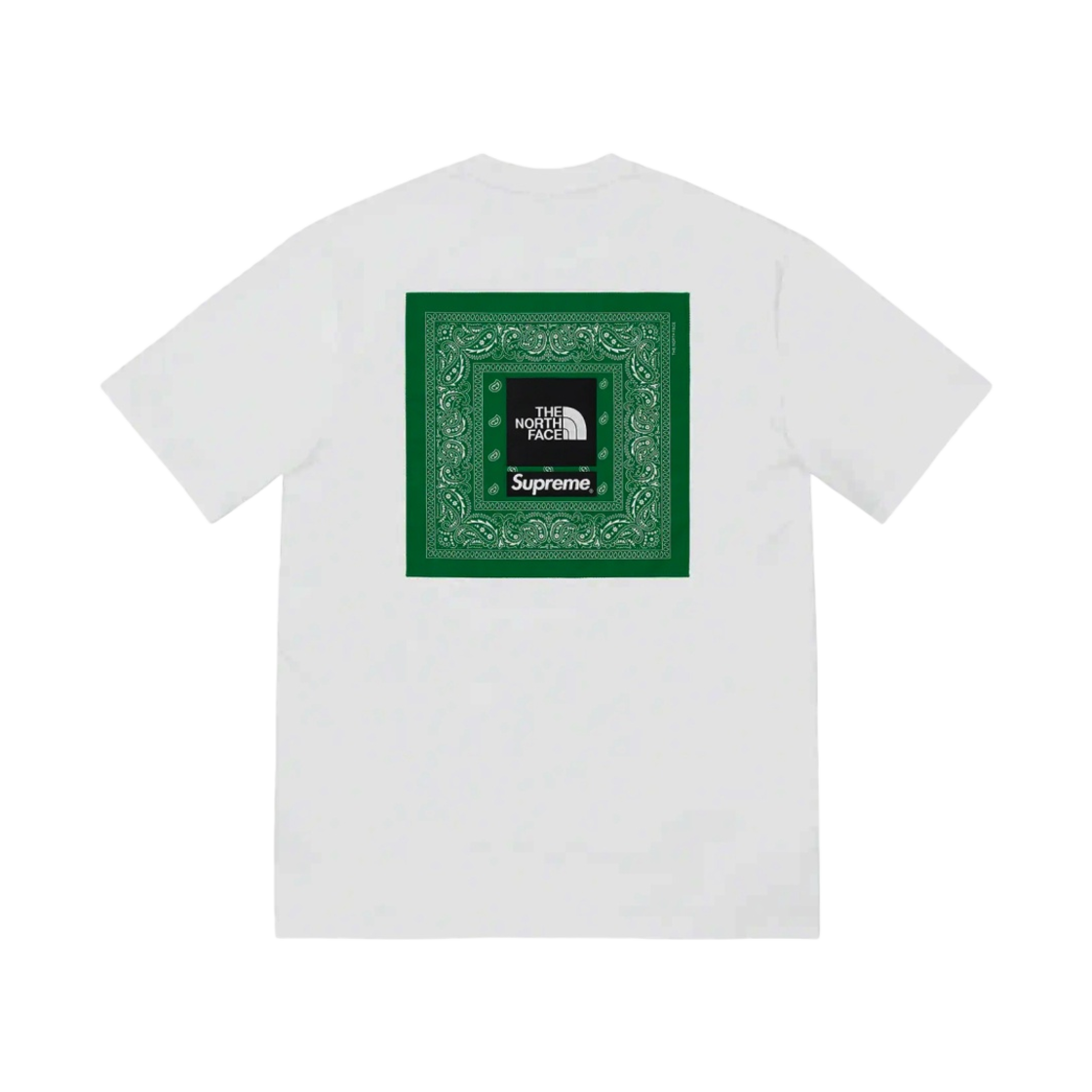 슈프림 x 노스페이스 반다나 티셔츠 화이트 - 22SS(Supreme x The North Face Bandana T-Shirt White - 22SS)