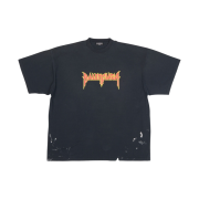 Balenciaga Metal Oversized Fit T-Shirt Black Vintage