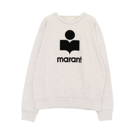 SW0029HA-B1M18H-23EC Isabel Marant Mikoy Logo Cotton Sweatshirt Ecru - 24SS
