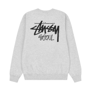 Stussy Stock Seoul Crew Ash Heather 2021