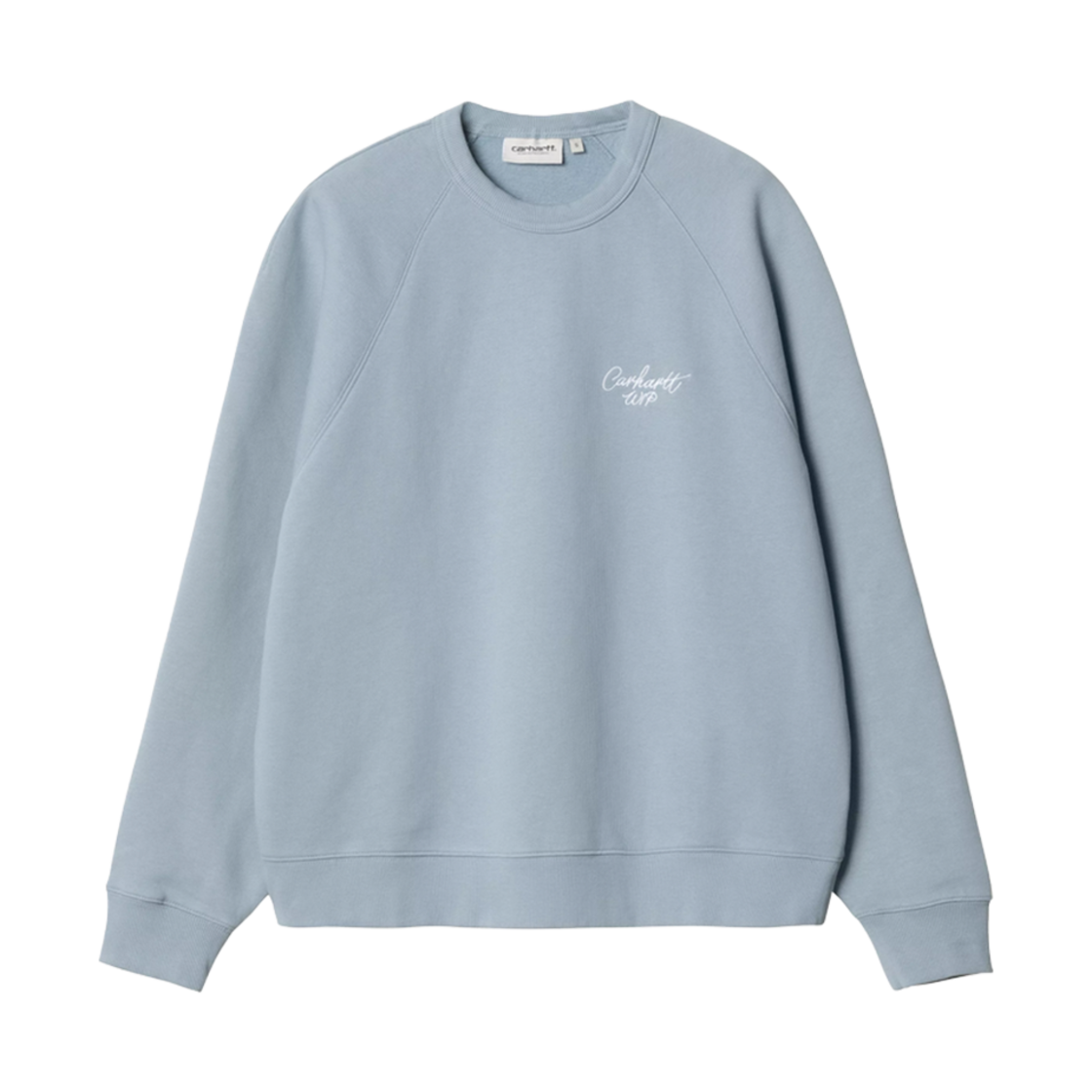 I034030-2DQ-XX (W) Carhartt WIP Signature Sweatshirt Dusty Ice White