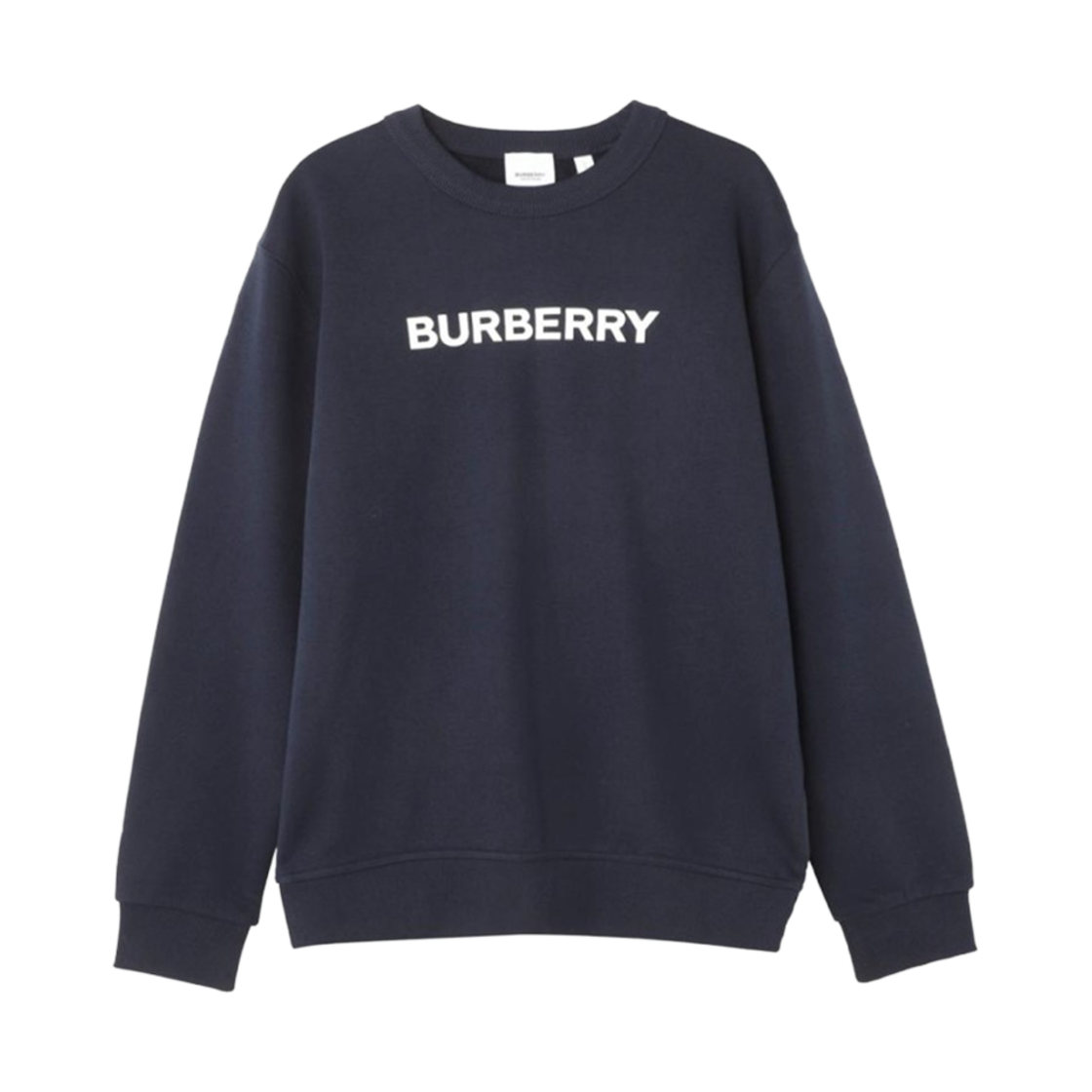 8058281 Burberry Logo Print Cotton Sweatshirt Blue