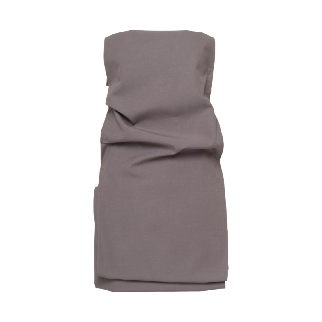 (W) 프라다 개버딘 미니 드레스 스틸 그레이((W) Prada Gabardine Mini-Dress Steel Gray) - 1