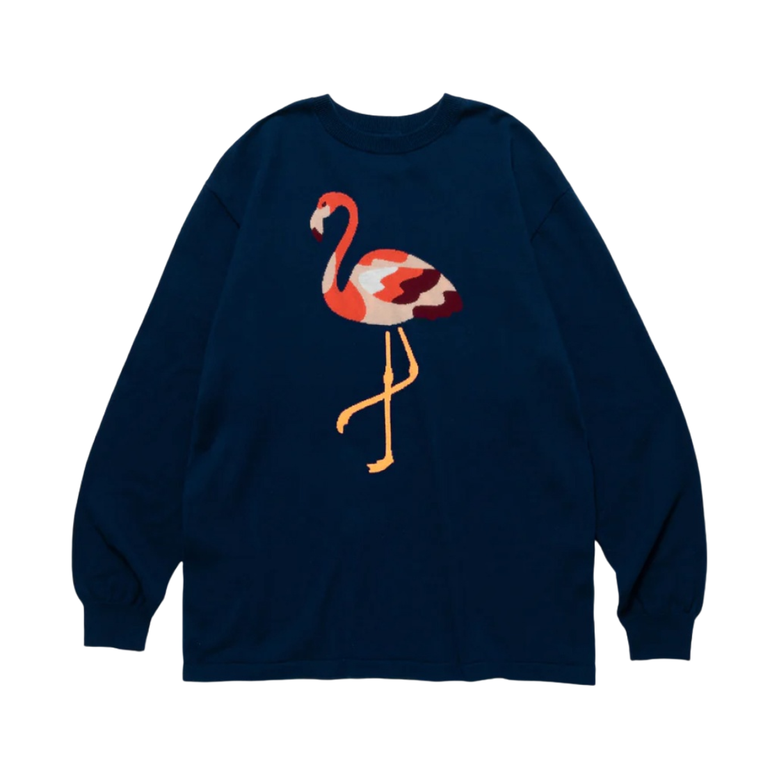 휴먼 메이드 플라밍고 니트 스웨터 네이비(Human Made Flamingo Knit Sweater Navy) - 1
