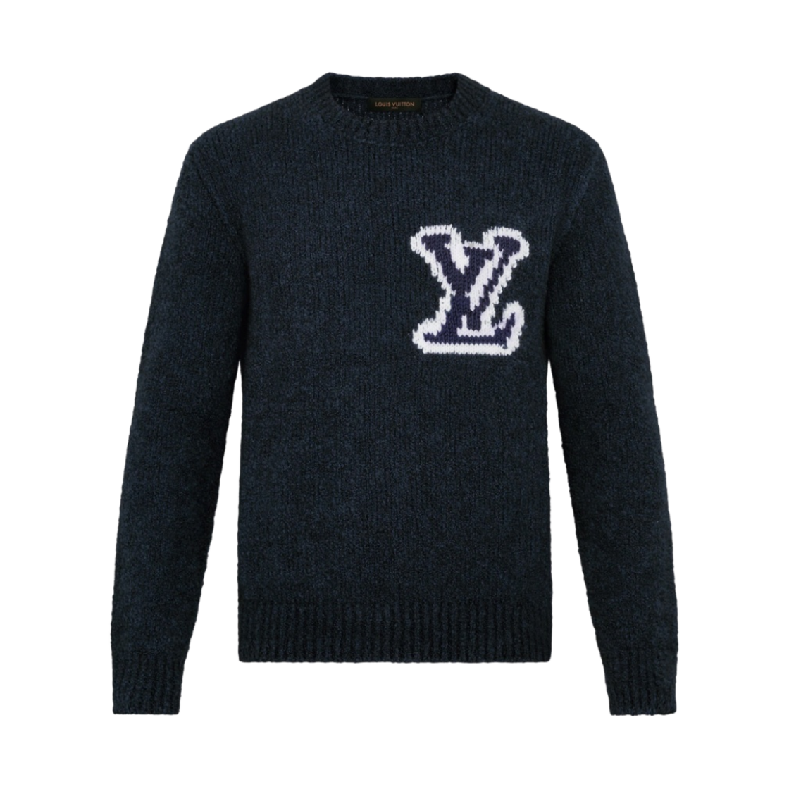 루이비통 LV 인타르시아 크루넥 니트 네이비(Louis Vuitton LV Intarsia Crewneck Knit Navy)