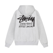 Stussy Stock DSM London Hoodie Ash Heather 2022