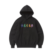 Thisisneverthat x Grateful Dead Dancing Bears Hoodie Black