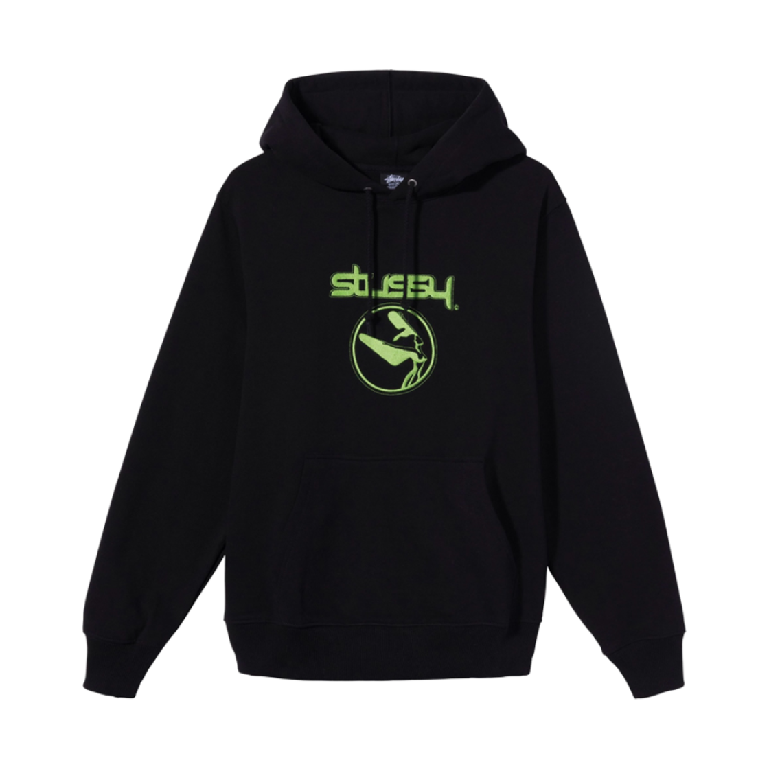 스투시 플라이트 어플리케이션 후드 블랙(Stussy Flight Application Hoodie Black) - 1