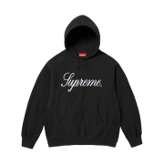 Supreme Raised Script Hooded Sweatshirt Black - 23FW