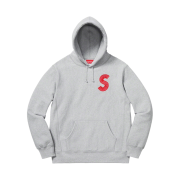 Supreme S Logo Hooded Sweatshirt Heather Grey - 20FW