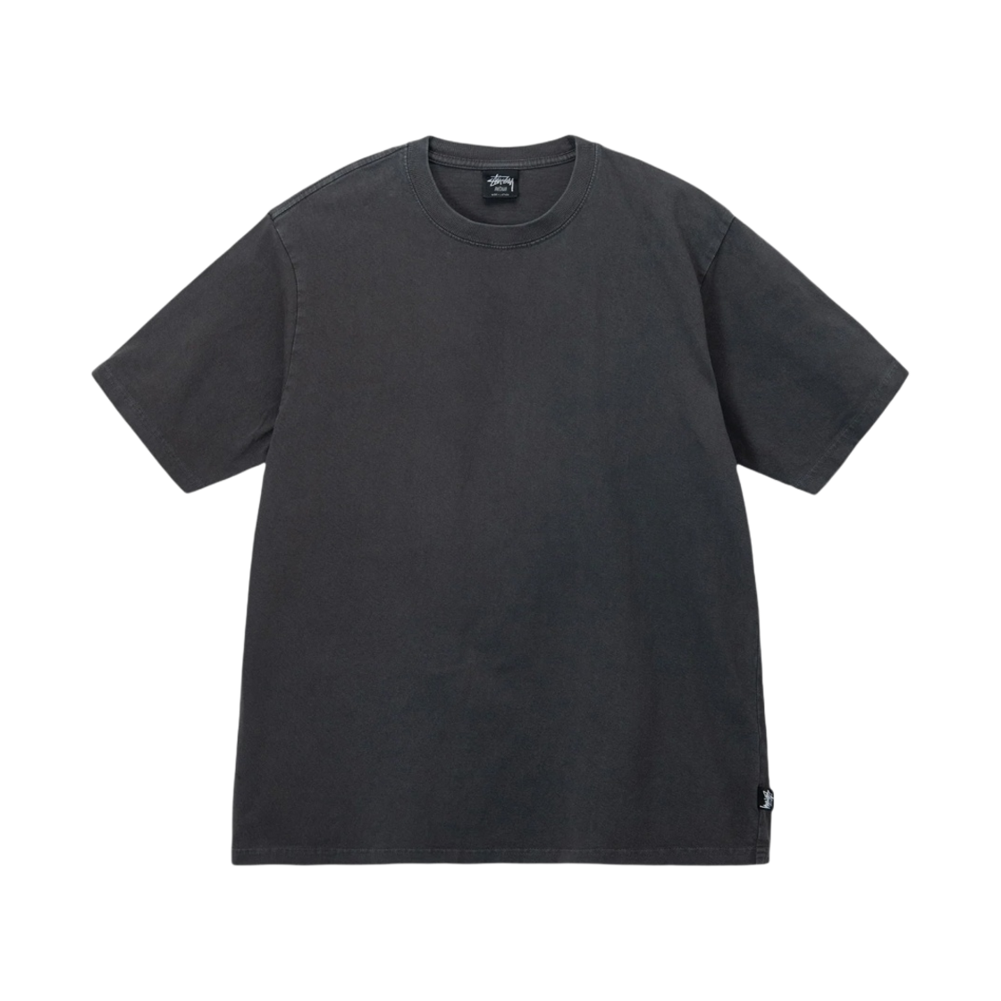 1140320 Stussy Heavyweight Pigment Dyed Crew Black