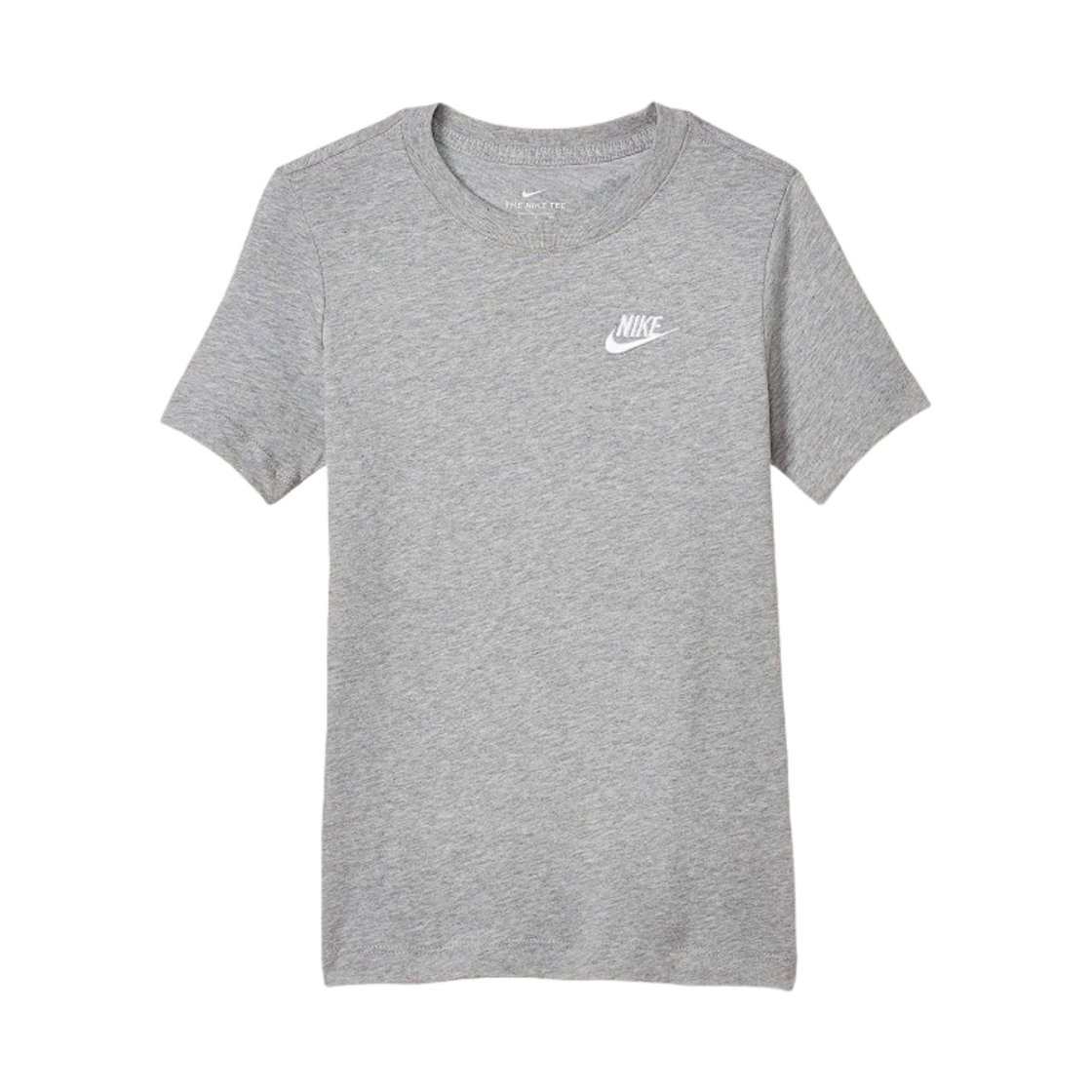(키즈) 나이키 NSW 티셔츠 다크 그레이 헤더((Kids) Nike NSW T-Shirt Dark Grey Heather) - 1