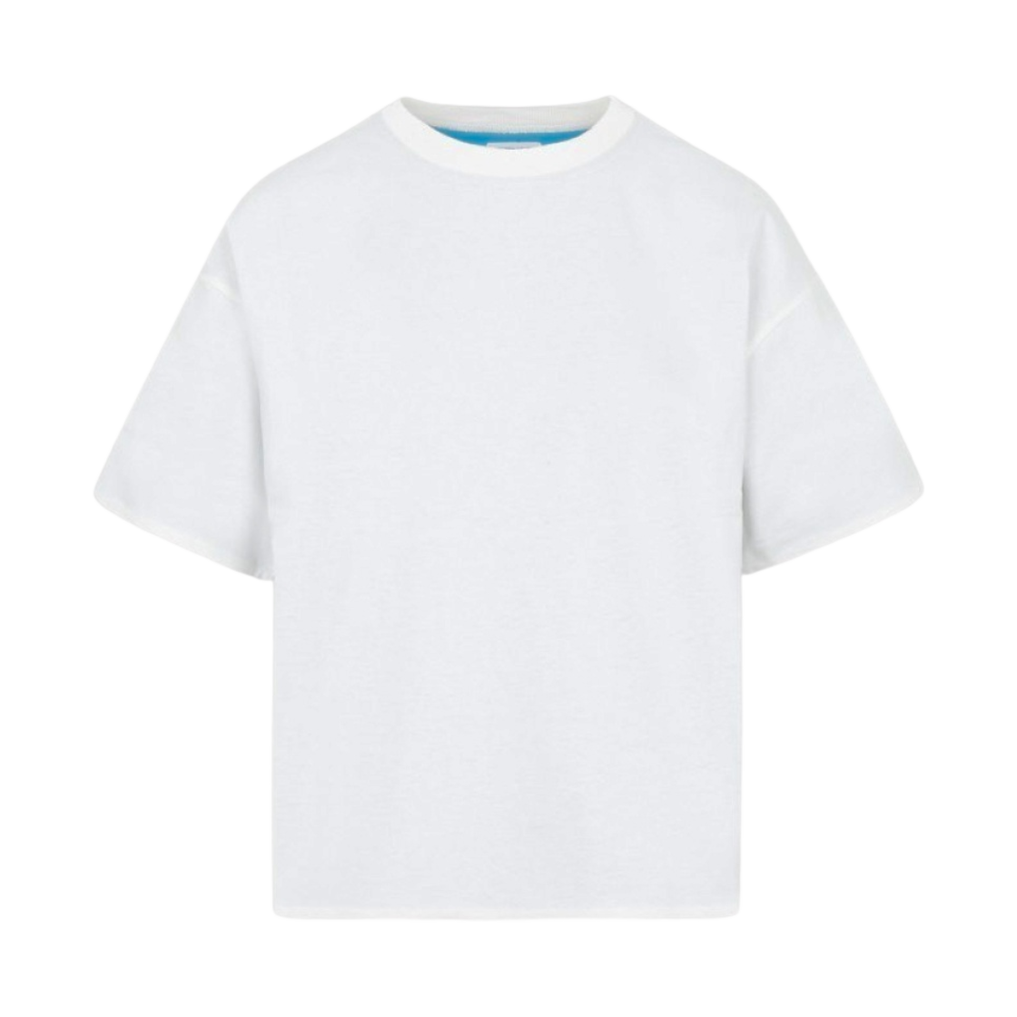 보테가 베네타 더블 레이어드 코튼 저지 티셔츠 초크 풀(Bottega Veneta Double Layered Cotton Jersey T-Shirt Chalk Pool)