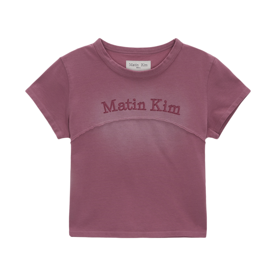 ★Matin Kim★ MATIN SHADE LOGO CROP TOP IN PINK MK2434TS032M Matin Kim-MATIN SHADE LOGO CROP TOP IN PINK│삼성물산 온라인