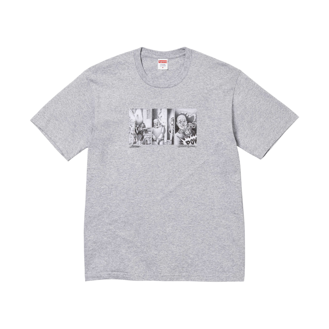 슈프림 미스터 카툰 포우 티셔츠 헤더 그레이 - 24FW