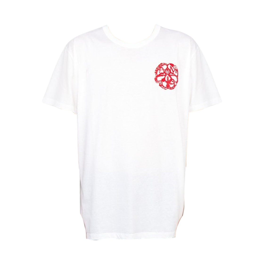 727276QUZ160900 Alexander McQueen Reaper T-Shirt White Red