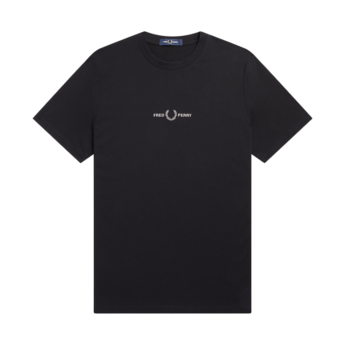 프레드페리 엠브로이더드 티셔츠 블랙