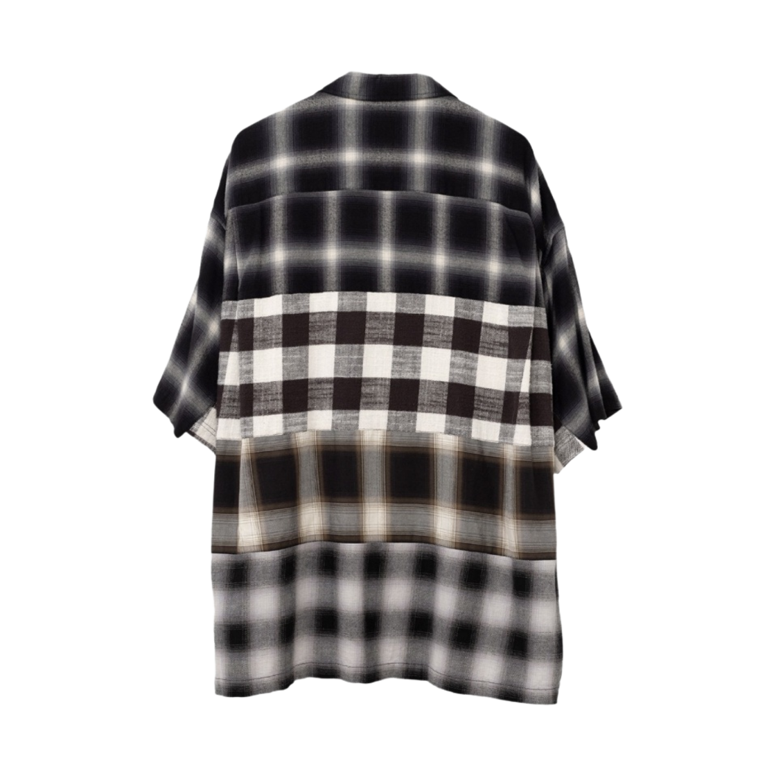 메종 미하라 야스히로 4-컷 H/S 체크 셔츠 블랙(Maison Mihara Yasuhiro 4-Cuts H/S Check Shirt Black) - 2