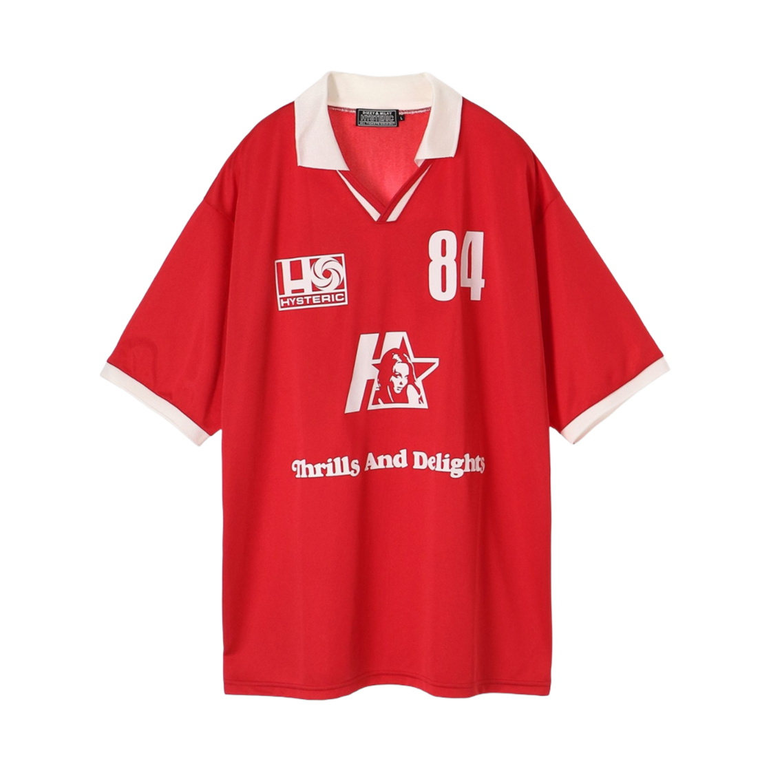 히스테릭 글래머 히스테릭84 셔츠 레드(Hysteric Glamour Hysteric84 Shirt Red) - 1