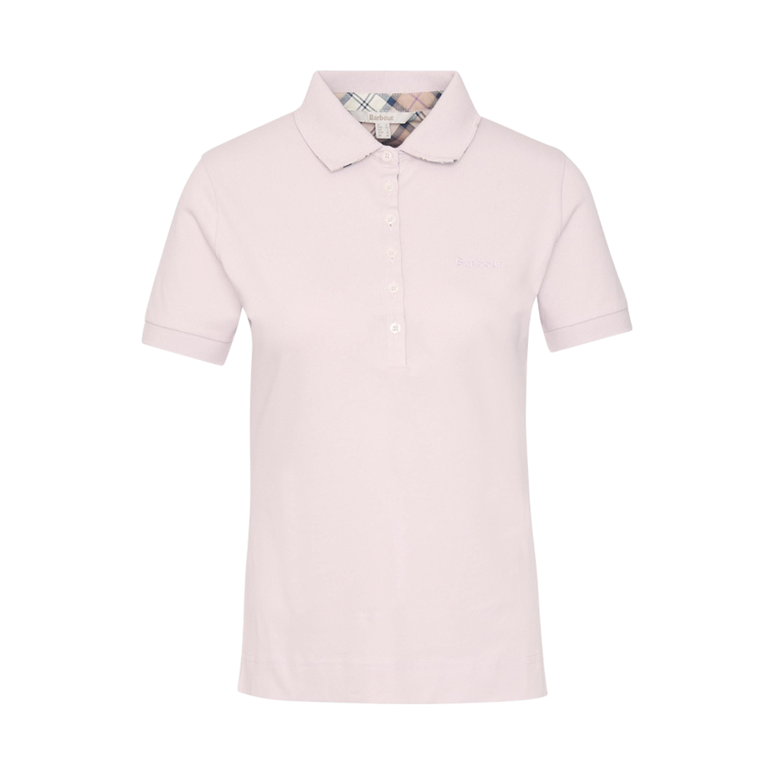 (W) 바버 포츠다운 폴로 셔츠 핑크 헤시안((W) Barbour Portsdown Polo Shirt Pink Hessian) - 1