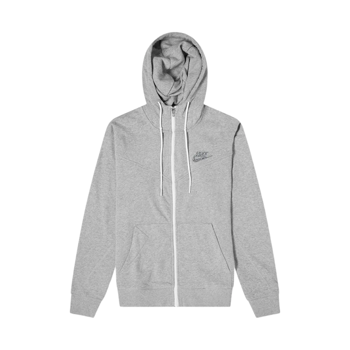 CW0304-063 Nike NSW Zero Zip Hoodie Dark Grey Heather - US/EU