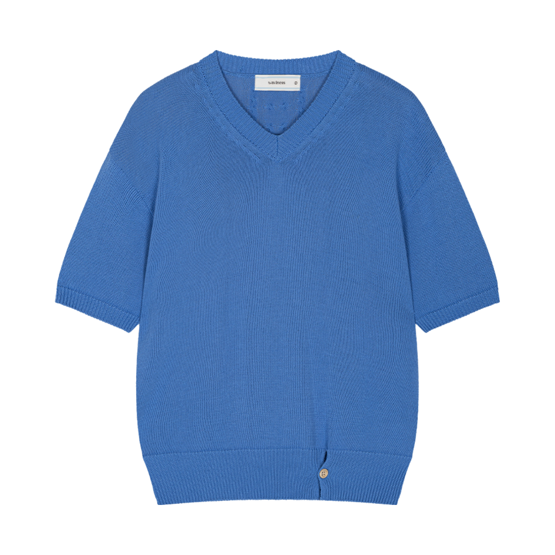 Waviness25207 Waviness High Tide V-Neck Half Knit Blue