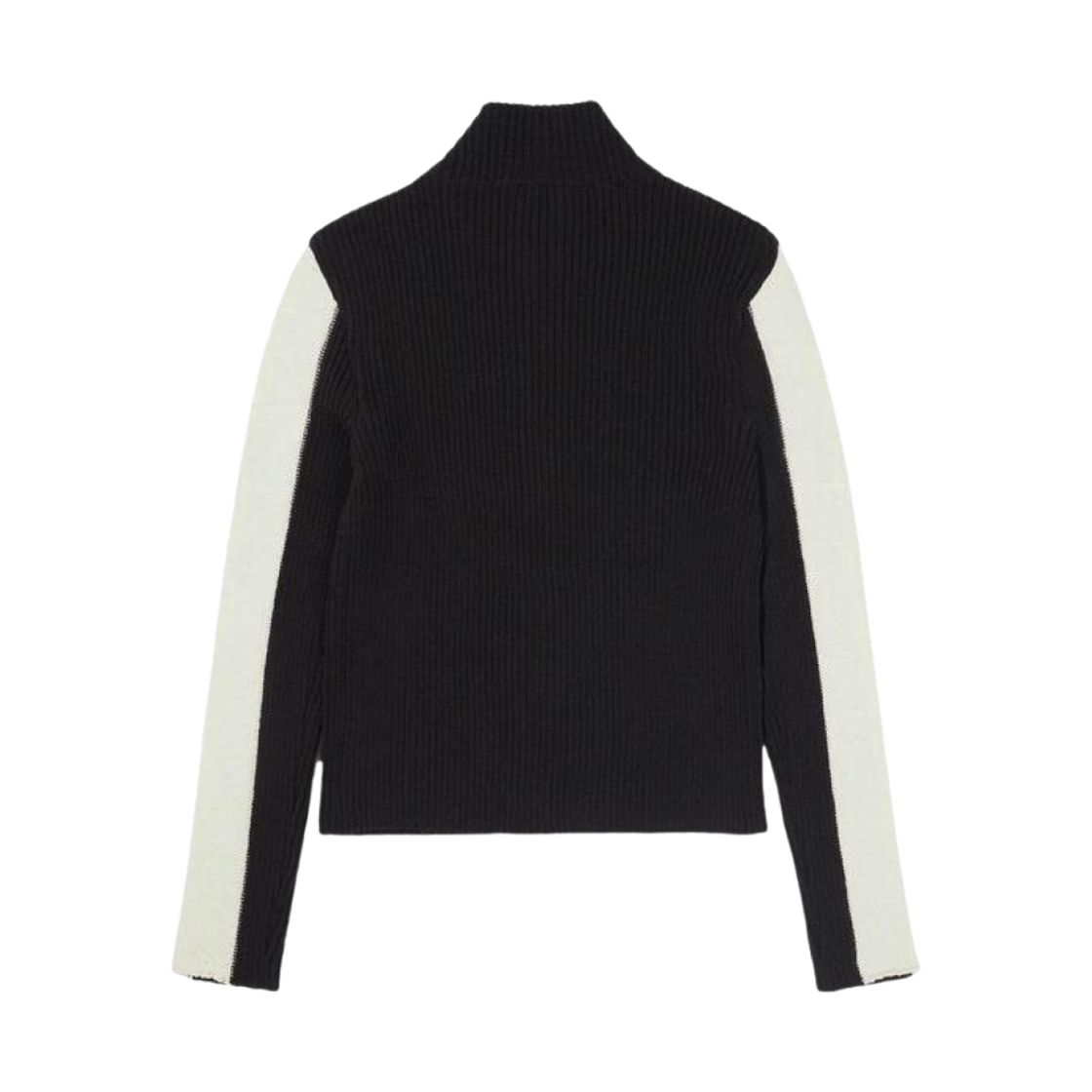 (W) 다이닛 하이 넥 라인 가디건 블랙((W) Deinet High Neck Line Cardigan in Black) - 2