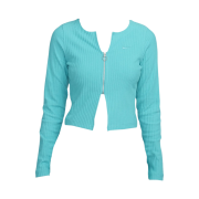 (W) Nike NSW Chill Knit Slim Full-Zip Ribbed Cardigan Dusty Cactus - Asia