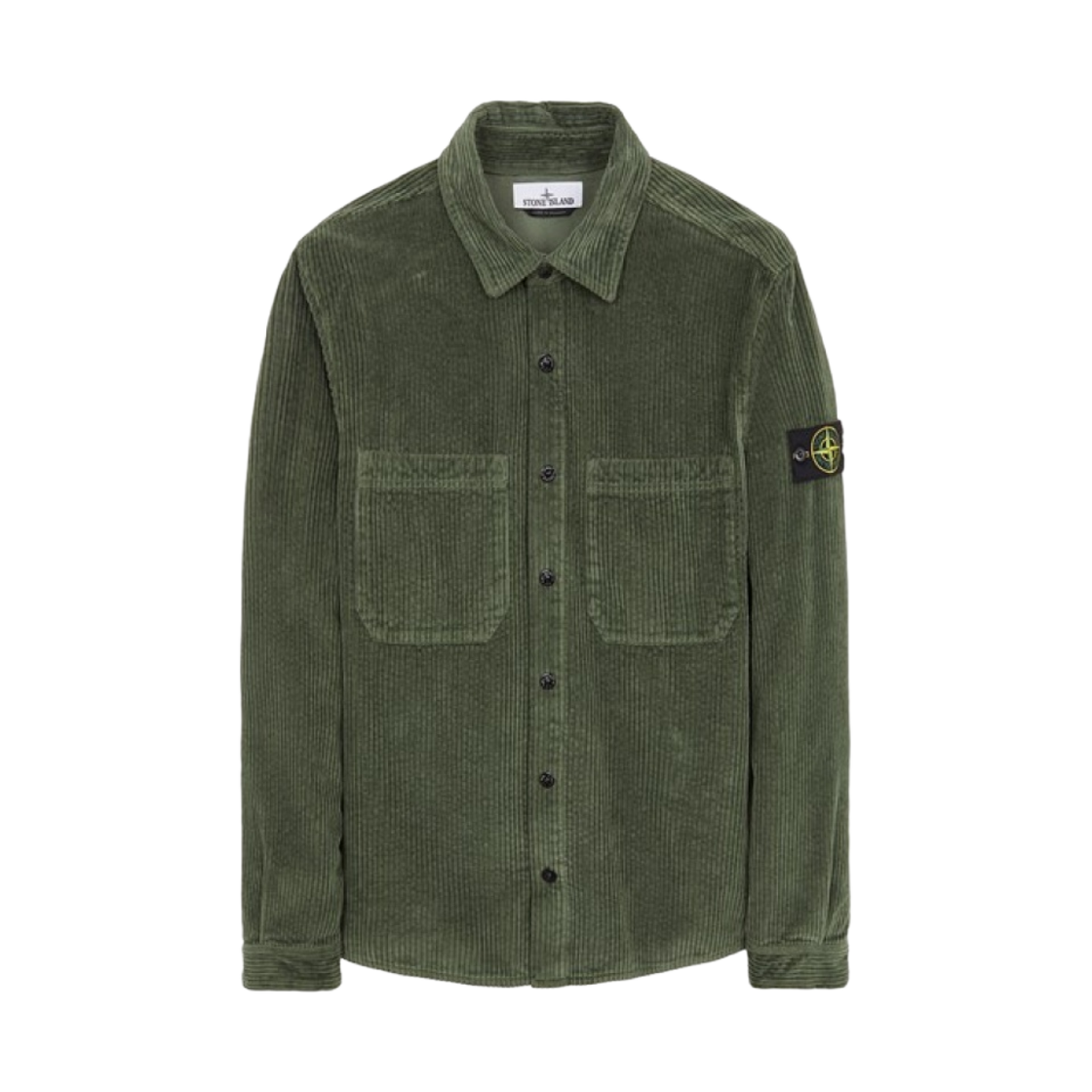 791511311-V0058 Stone Island 11311 11 Corduroy 400 TC Overshirt Olive Green - 23FW
