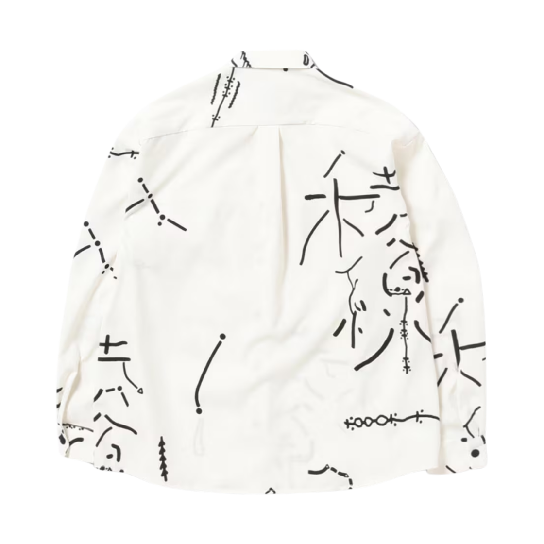 앤드 원더 다이지로 오하라 맵 키 프린트 셔츠 오프 화이트(And Wander Daijiro Ohara Map Key Print Shirt Off White) - 2