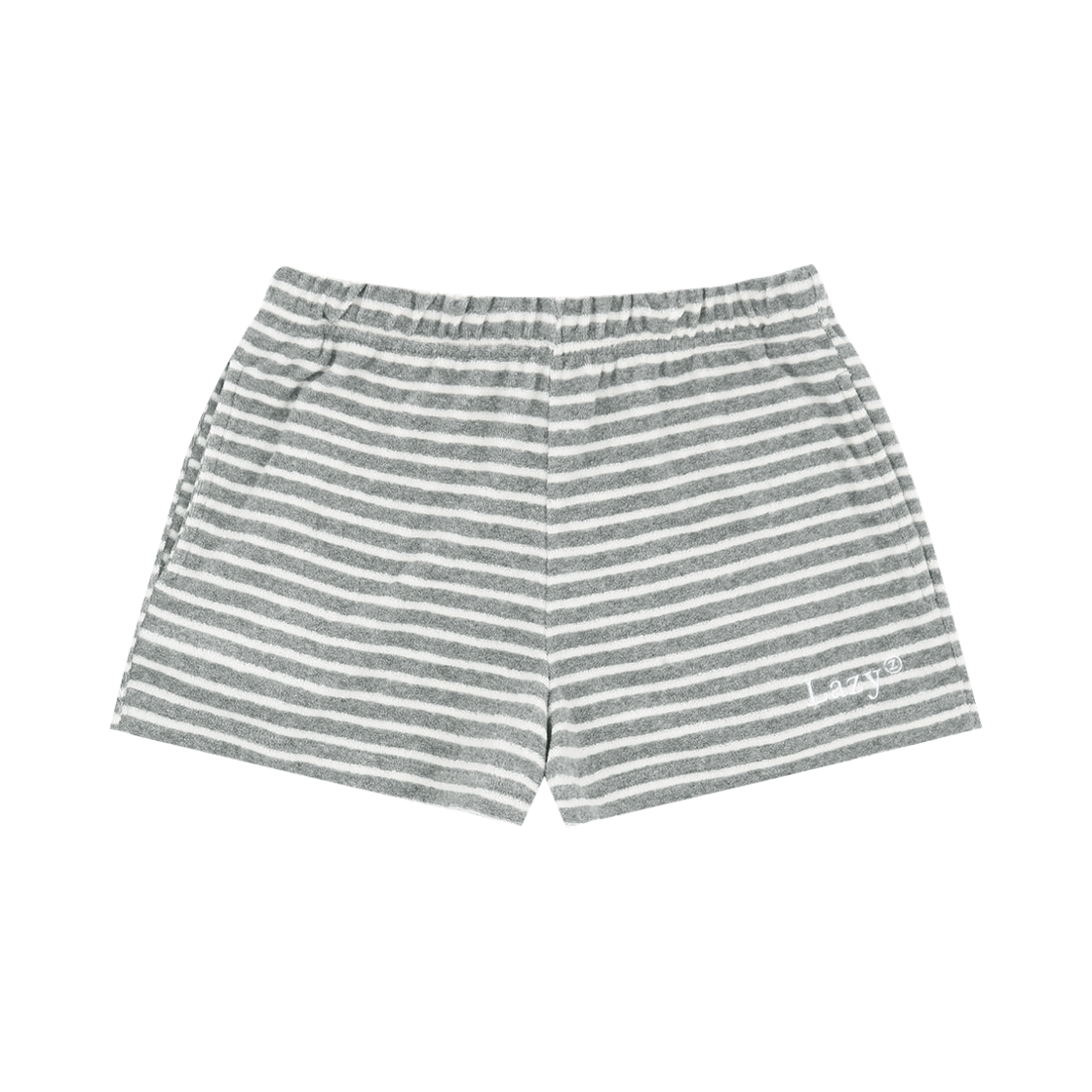 Lazy Terry Stripe Shorts Gray LAZYZ Lazy Terry Stripe Shorts Gray