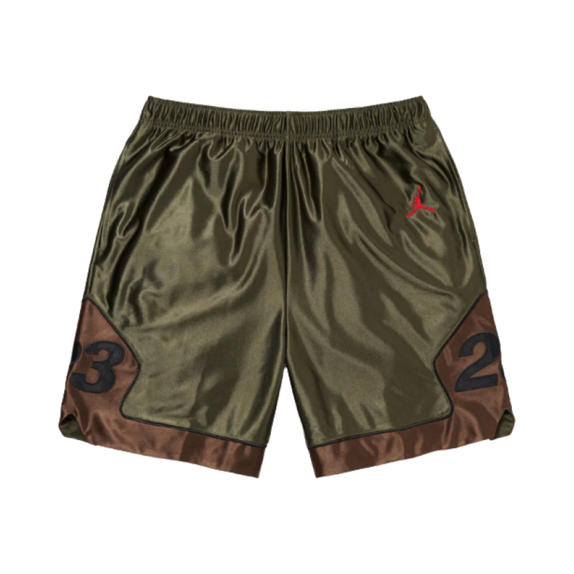 슈프림 x 조던 웜 업 쇼츠 올리브 - 24FW(Supreme x Jordan Warm Up Shorts Olive - 24FW)